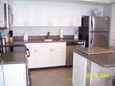 Kitchen in two bedroom condo.