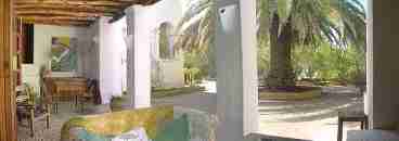 The veranda has a sofa area