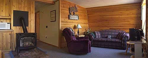 Special features include:19 inch TV, VCR, Satelite Dish, Gas log fireplace, and view of lake