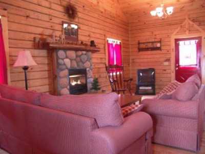 Great Room with Stone Fireplace