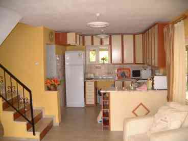 The kitchen area