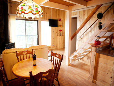 Beautiful architectural flair
Pine wood interior