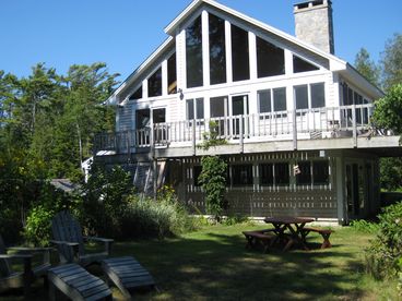 South side of house displaying openess of home.