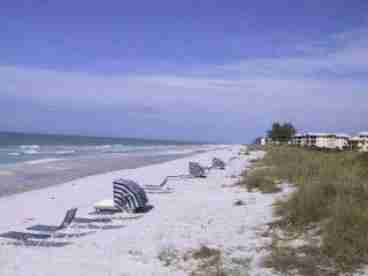 7 miles of white sandy beaches. Free use of chaise lounges and umbrellas on our 62 acre privately owned beach.