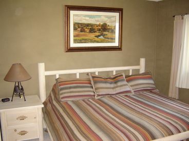 King bed with attached master bath