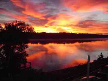 day break on the river