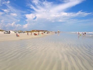 Just steps to the miles of beautiful sandy beach.