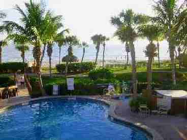 Pool & Spa Overlooking Gulf