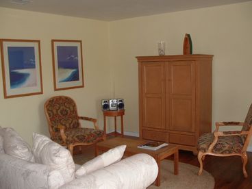 Unit 1 has a comfortable living room with all amenities!