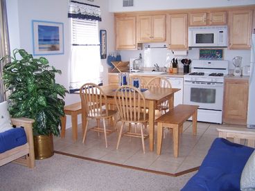 Beautiful kitchen with maple cabinetry and all appliances and amenities galore.