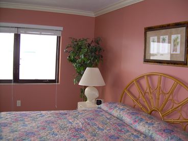 Master bedroom has king size bed & private slider door access to lanai!