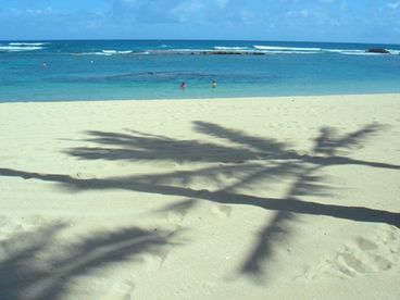 Beach in Front of Villas