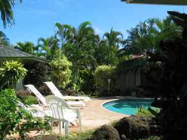 Our private compound of 3 cottages and the manager\\\'s home is only a few seconds\\\' walk from world famous Poipu Beach.