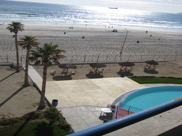 This condo is beachfront!