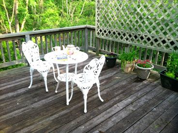 Private deck in the treetops