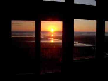Sun set from the living room