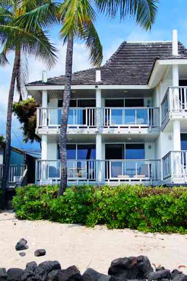 Oceanfront Kailua Kona Hawaii Vacation Rental House On White Sandy Beach - Two Huge Lanais!!   Kailua-Kona, Hawaii Vacation Rental