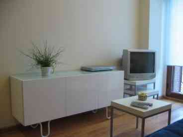 The computer has a 21-inch TV, DVD, movies, and computer with broadband internet access.