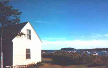 Looking to Harbor from Cottage