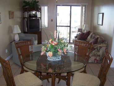 Newly remodeled dining and living area