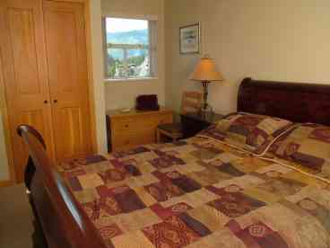 Master bedroom has ensuite with bath and shower over.