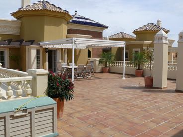 The space to laze and catch the sun all day, to BBQ in the evening and with the protection of the awnings when you want it.