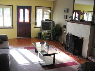 Fireplace in living room