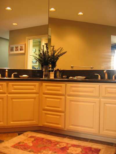 Dual sinks in master bath.
