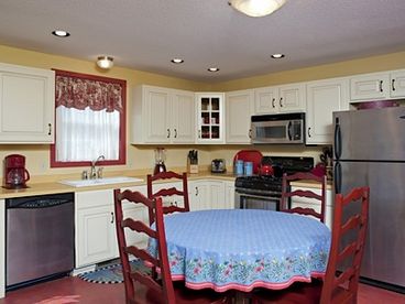 Dining area of open room