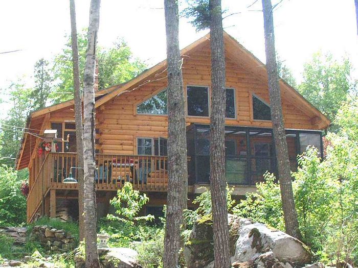 View Cold Stream Lake Log Home