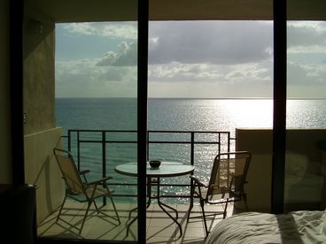 View Beach Getaway with a Balcony