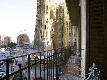 View Gaudi Church  Sagrada Familia