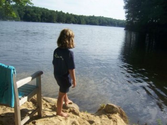 View Summer on a Beautiful Lake House