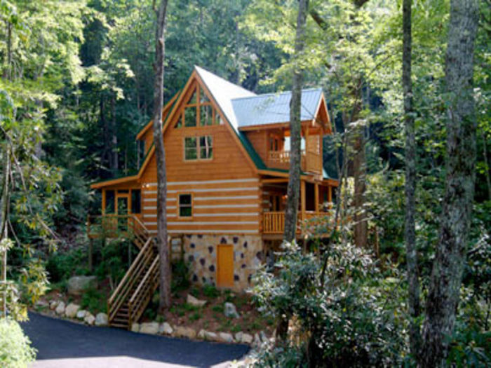 View Rustic Luxury Up The Creek