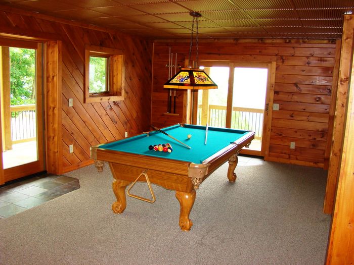 View High Haven Cabin  Pool Table