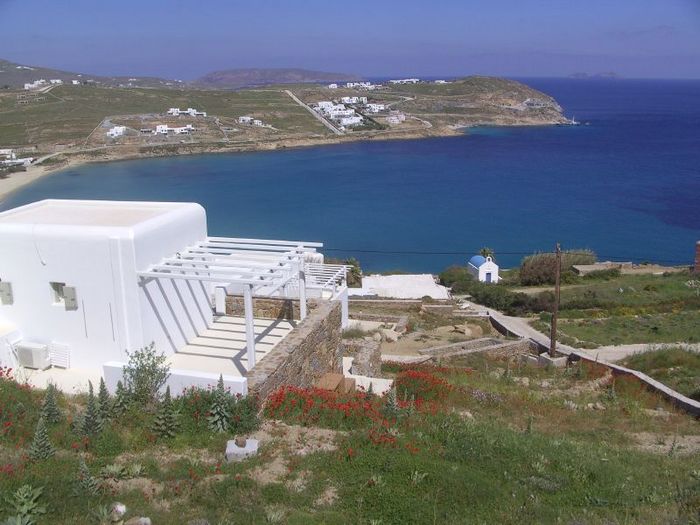 View Beachfront villa  Mykonos Island