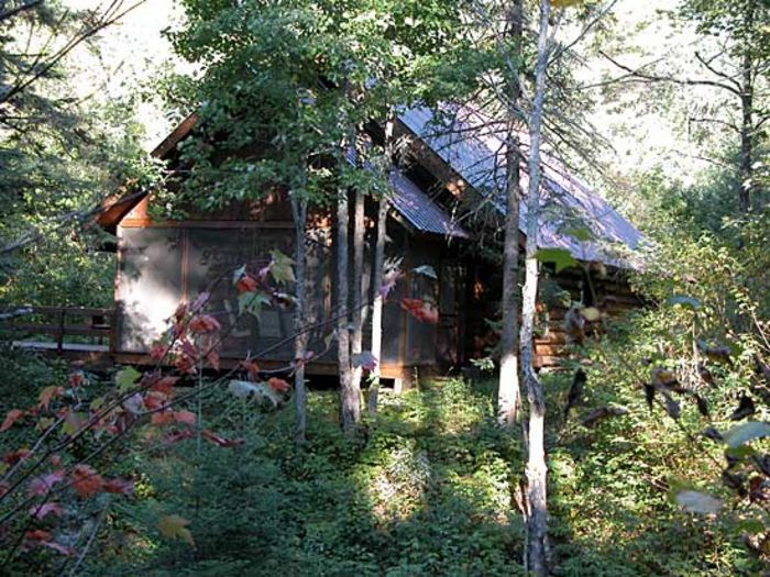 View Tioga Falls Cabin  Perched Directly