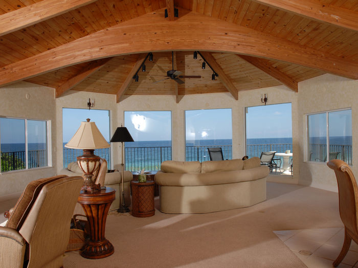 View Splendid Sunrise  Oceanfront Home