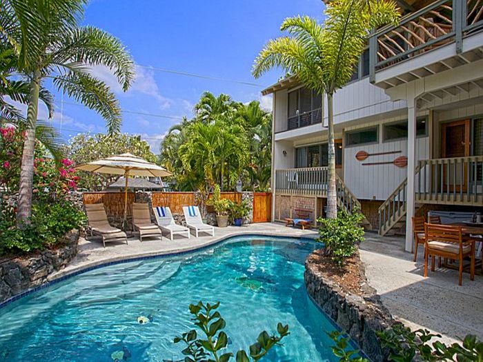 View Kona Beach House with Private Pool